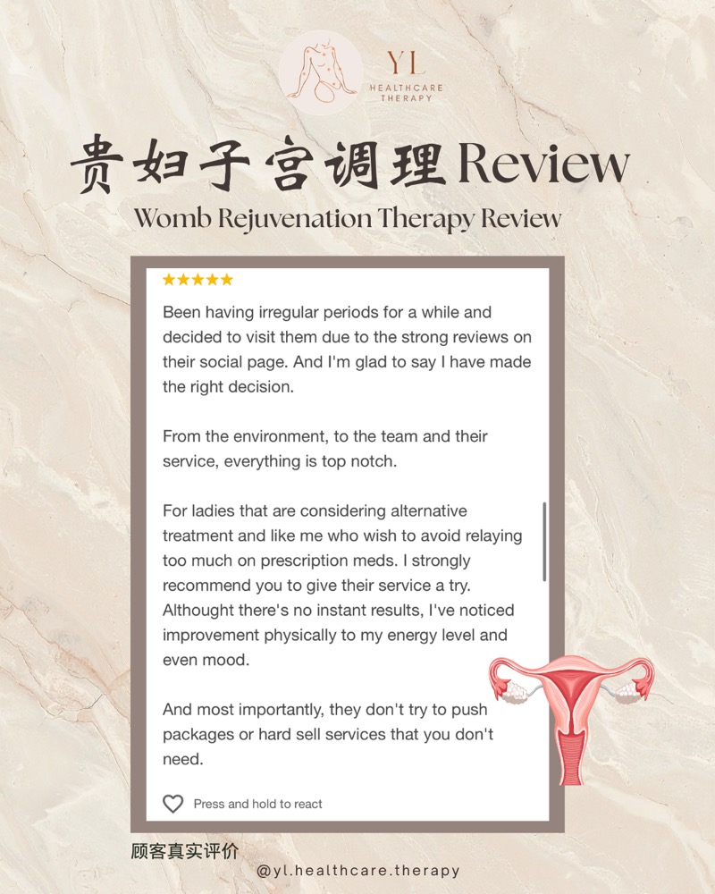 Womb Rejuvenation Therapy customer feedback